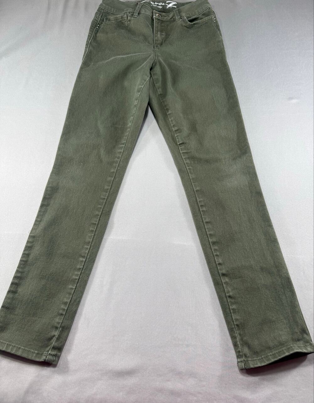 Seven7 High Rise Skinny Jeans Women’s Size 4 Olive Green Stretch Denim Pants